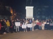 Izložba transparenata na Trgu Topličkih junaka povodom Dana oslobođenja Prokuplja