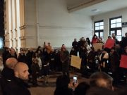 Incident pred početak protesta prosvetnih radnika