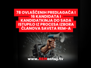 78 ovlašćenih predlagača i 16 kandidata istupilo iz procesa izbora članova Saveta REM-a