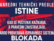 Sutra blokada pešačkog ostrva kod Autobuske stanice u Prokuplju