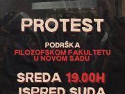 Prokupački studenti pozivaju večeras na protest podrške Filozofskom fakultetu u Novom Sadu